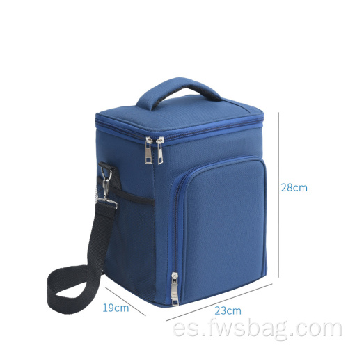 Bolsa de enfriador de almuerzo aislante grande para hombres lunes para hombres, bolsa de refrigerador a prueba de fugas de doble capa plegable plegable